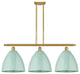 Innovations 516-3I-SG-MBD-12-SF-LED 3 Light Island Light, Satin Gold