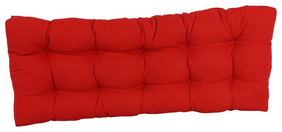51-inch by 19-inch Tufted Solid Twill Bench Cushion