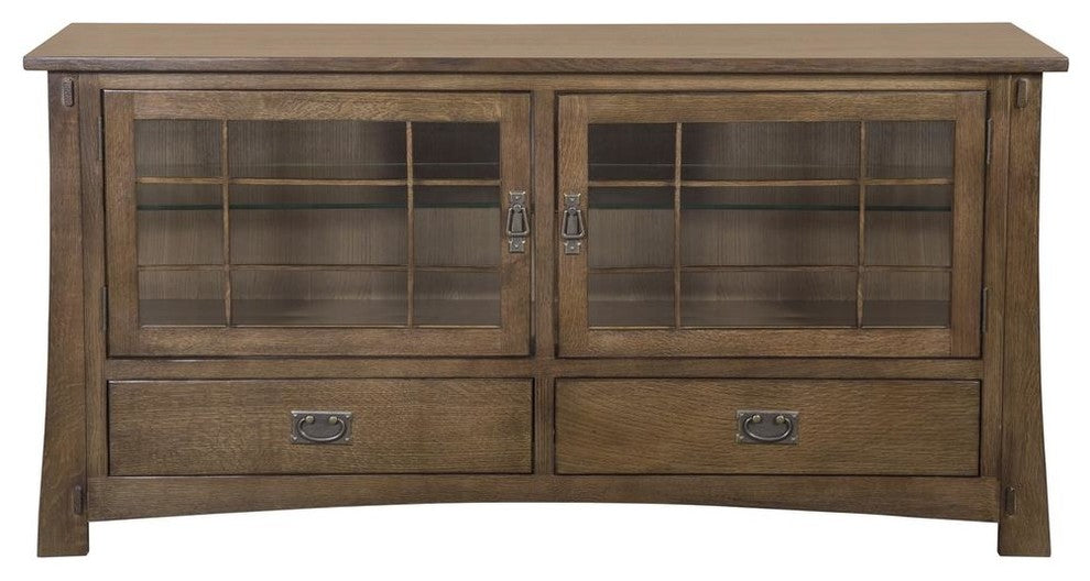 Mission Quarter Sawn Oak 60" TV Stand, Walnut
