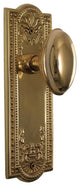 Nostalgic Passage-Meadows Plate-Homestead Knob-Unlacquered Brass, NW-716980