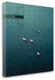 20" Little Boat Lanterns in Water Giclee Wrap Canvas Wall Art
