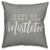 Mistletoe 16"x16" Throw Pillow