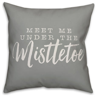 Mistletoe 16"x16" Throw Pillow