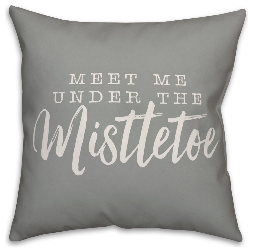 Mistletoe 16"x16" Throw Pillow