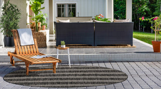 Rug Jill Zarin Jill Zarin Outdoor Charcoal Round 6' 7 x 6' 7