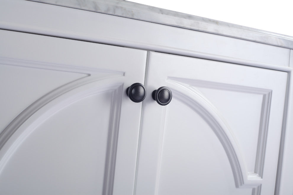 30" - White Cabinet + White Carrara Countertop