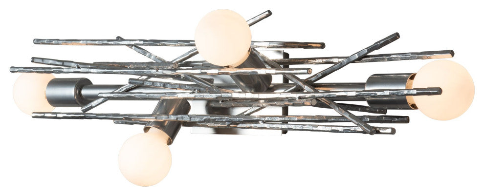 Brindille 4-Light Sconce/Semi-Flush, Sterling