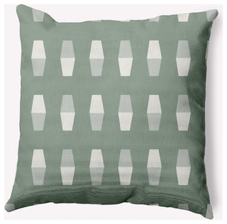 20x20" Bowling Pins Nautical Decorative Indoor Pillow, Sage