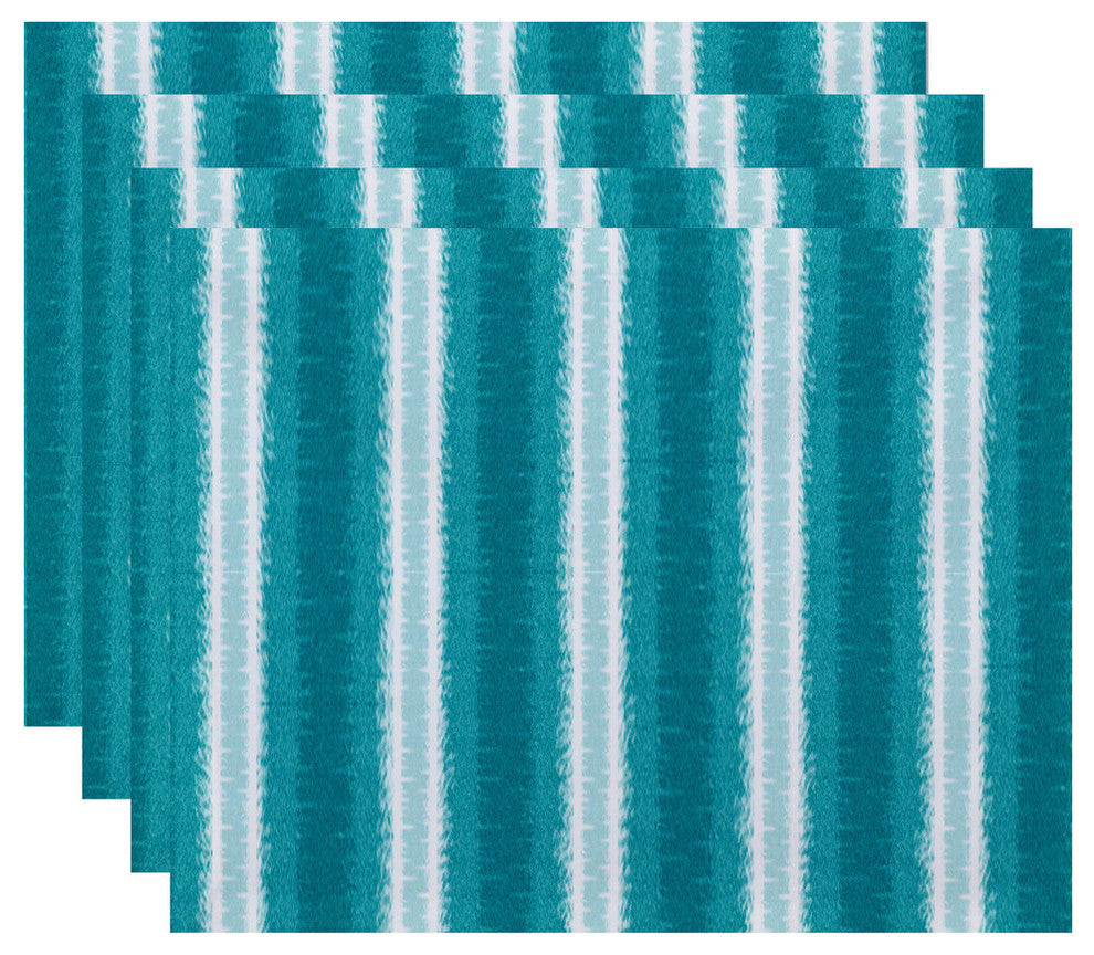 Sea Lines, Stripe Print Placemat, Set of 4, Teal