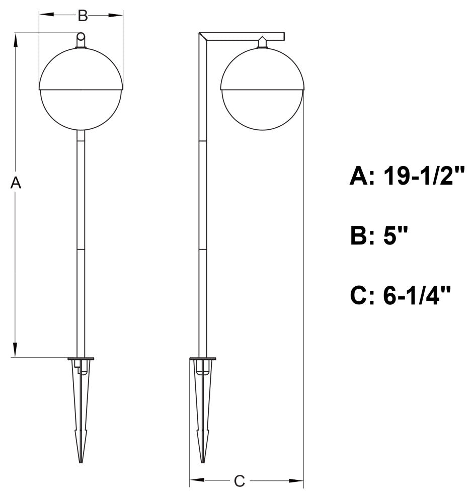 Lisle Low-Voltage Bronze Outdoor Landscape Path Light LED Clear Glass