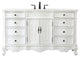 Elegant VF10160AW 60"Single Bathroom Vanity, Antique White