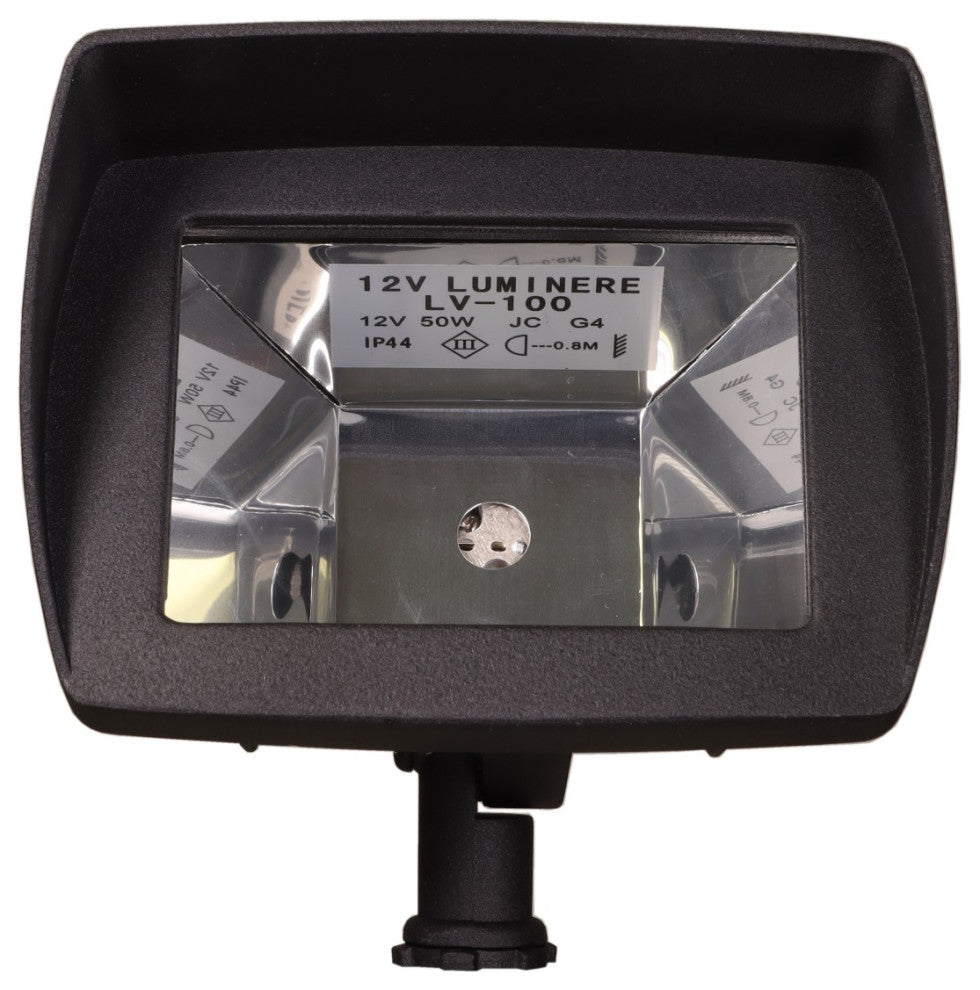 Low Voltage Flood Light, Black, Halogen