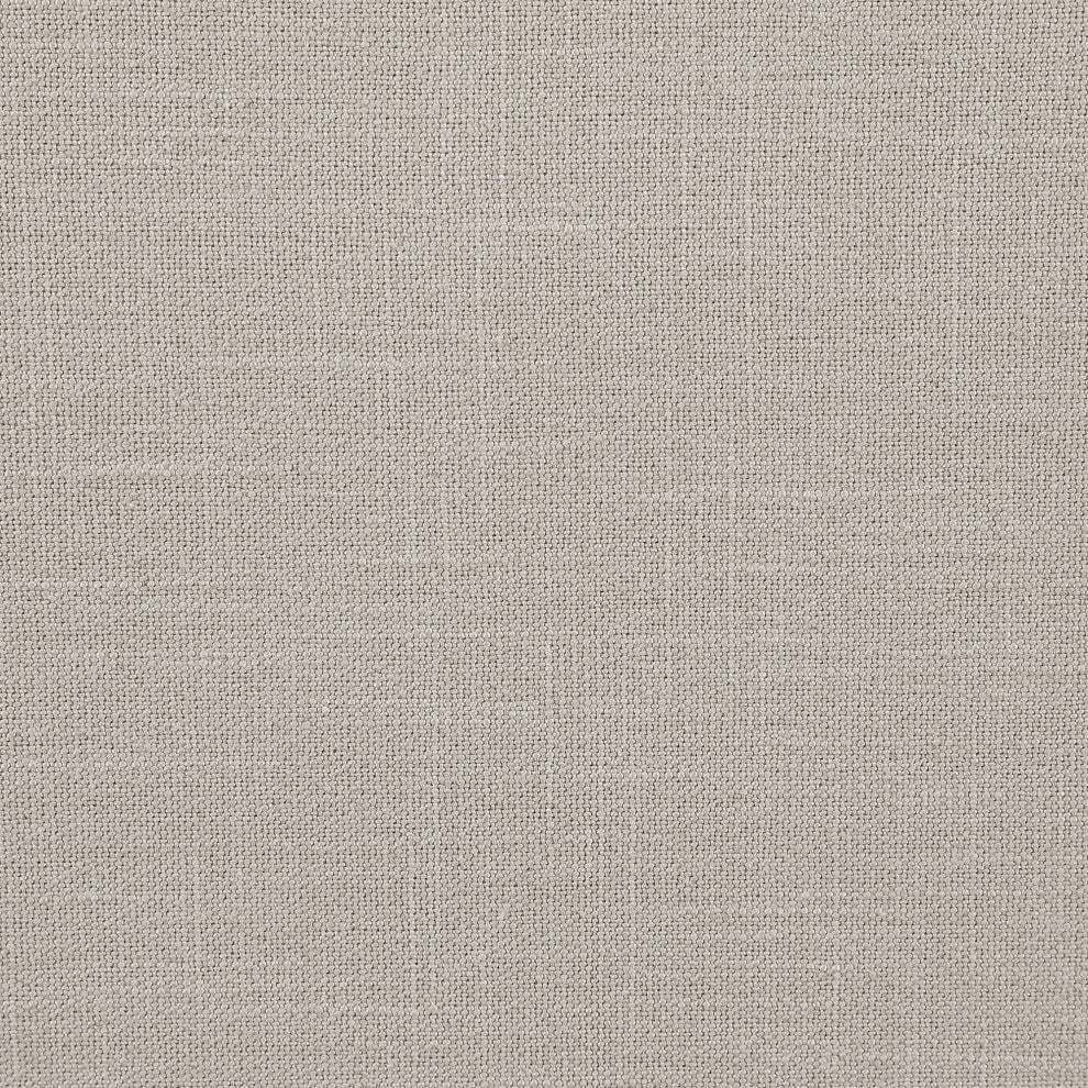 Comfy Upholstered Modular Sofa, Beige, 2-Piece: 2 Armless Chair, Linen Textured Fabric