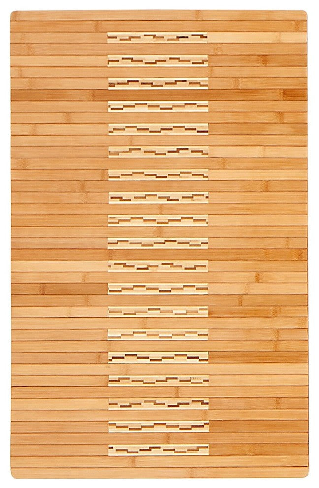Nevis Bamboo Kitchen and Bath Mat, Natural, 20"x32"