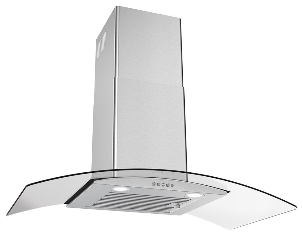 Streamline 36" Alfonso Convertible Wall Mount Range Hood, Stainless Steel