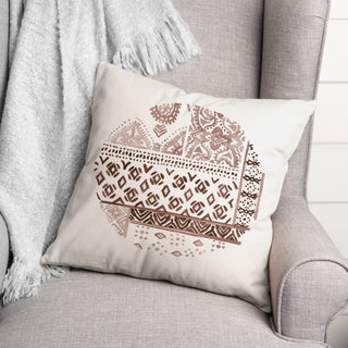 Circle Fall Pattern 5 18"x18" Spun Poly Pillow