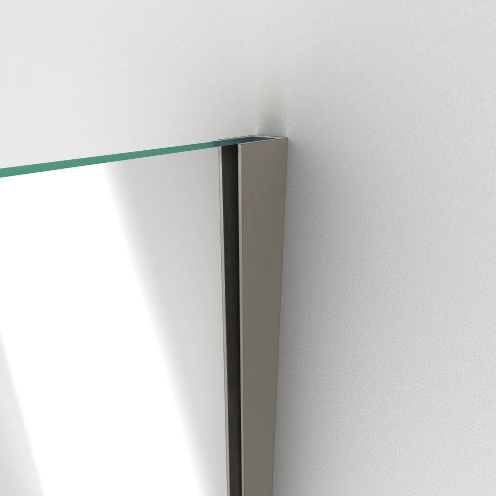Unidoor Plus 48"x36.38" Shower Enclosure, Brushed Nickel