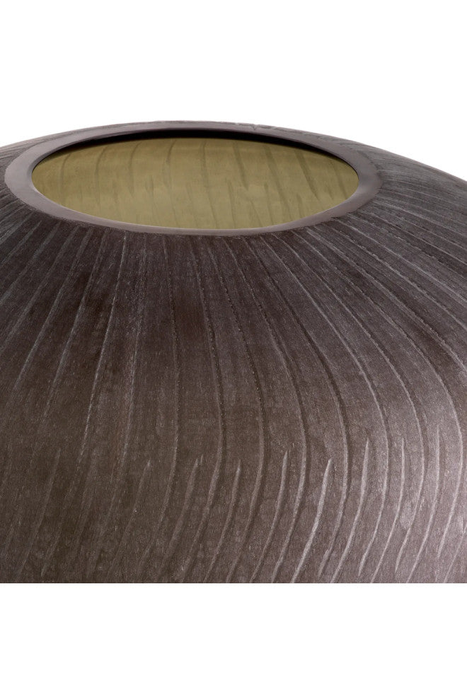 Brown Handblown Glass Vase, Eichholtz Tarlow