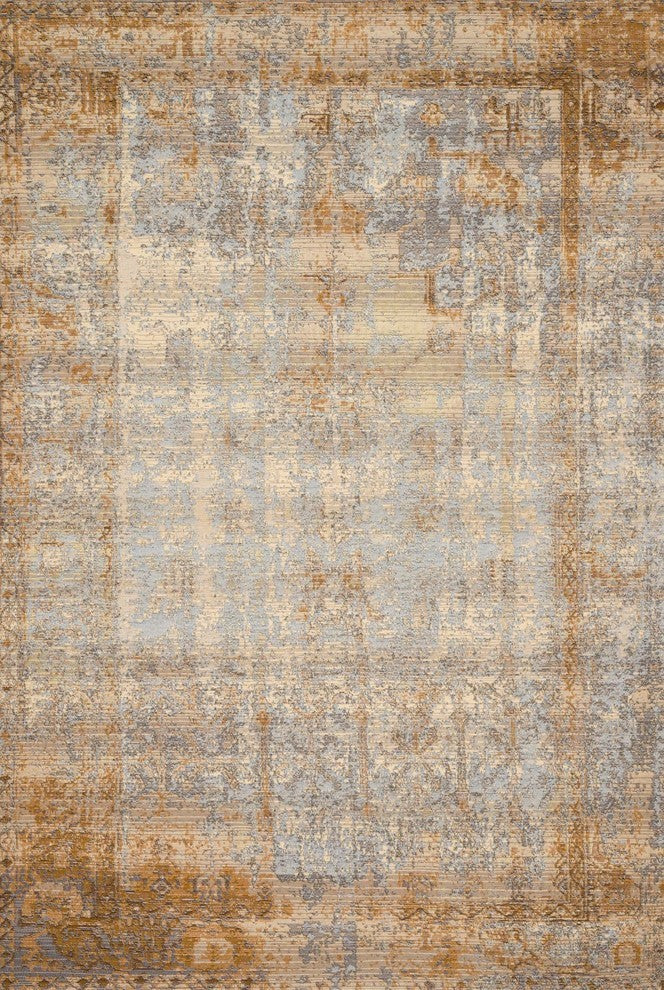 Mika In/out Area Rug by Loloi, Ant. Ivory / Copper, 5'3"x7'8"