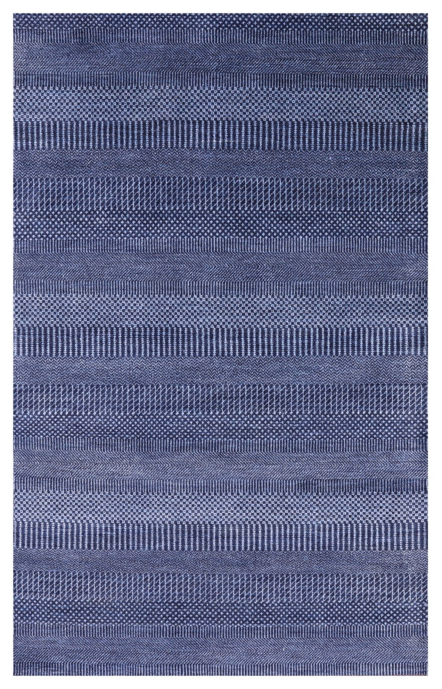 4' 0" X 6' 5" Wool and Silk Savannah Grass Hand Knotted Rug Q11512