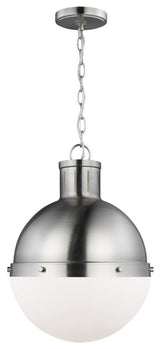 Hanks 1-Light Pendant, Brushed Nickel