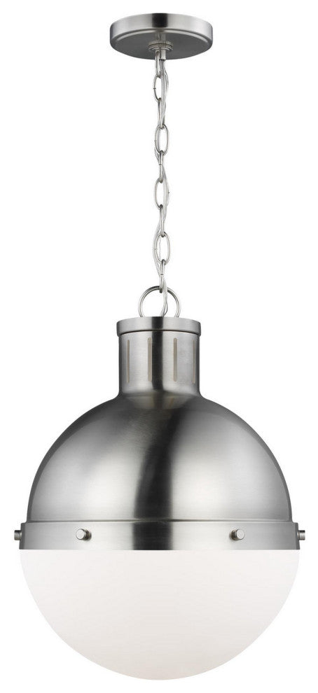 Hanks 1-Light Pendant, Brushed Nickel