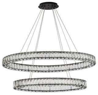 Modern Black 2-Light Pendant
