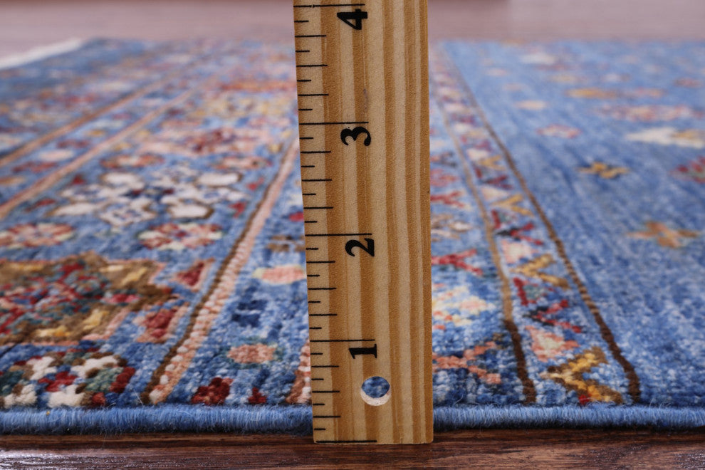 3' 5" X 5' 1" Handmade Super Kazak Khorjin Wool Rug Q10027