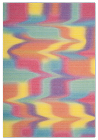 Safavieh Paint Brush Ptb117A Rug, Fuchsia/Yellow, 5'1"x7'6"