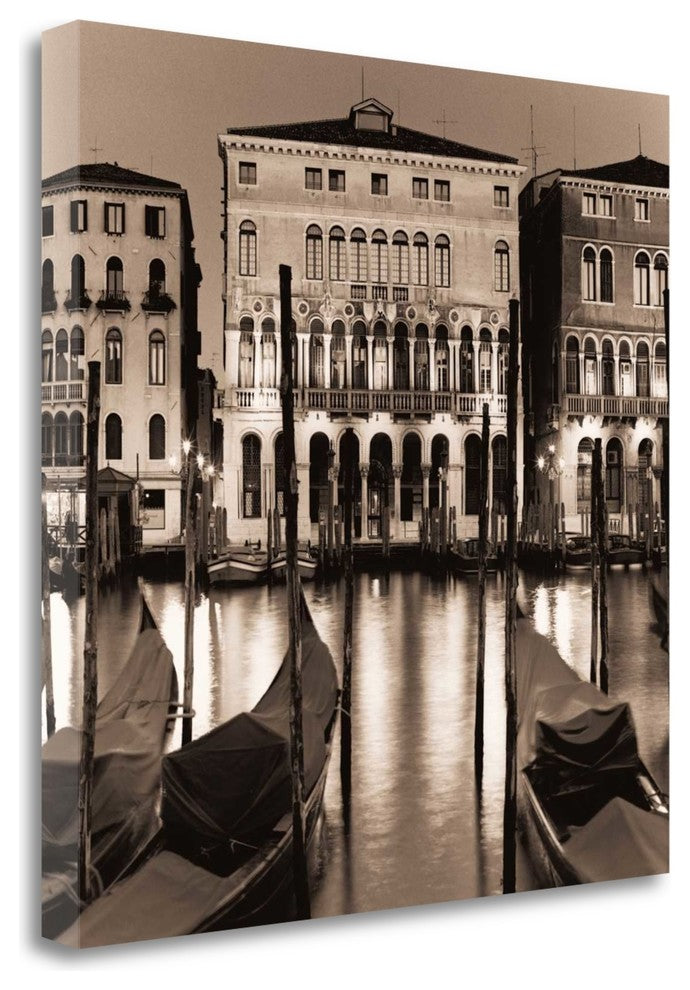 "Il Gran Canale Di Notte" By Alan Blaustein, Giclee Print on Gallery Wrap Canvas