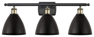 Ballston Dome Bath Vanity Light, Black Antique Brass, Matte Black