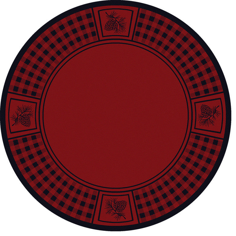 Pine Refuge Rug, 8'x8' Round
