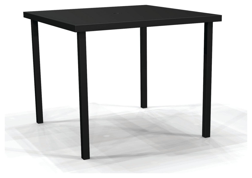 Solid Top 44" Square Bar Table, Celedon