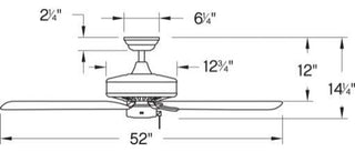 Hinkley Lighting 901652F-NWA Oasis 52" 5 Blade Indoor / Outdoor - Matte Black
