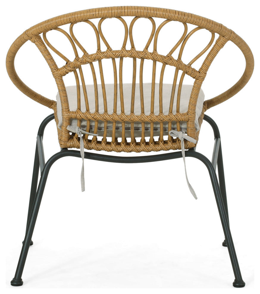 Beulah Faux Wicker Chairs, Set of 2