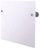 Frameless Arch Top Beveled Edge Tilt Mirror, Matte Gray