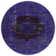 Ahgly Company Indoor Round Mid-Century Modern Area Rugs, 5' Round