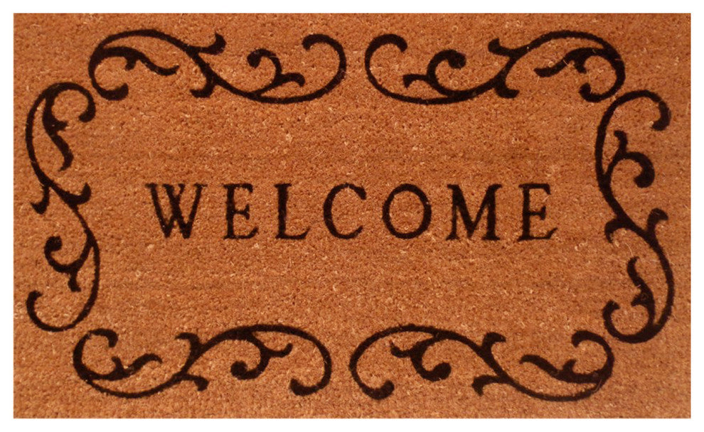 Welcome Curlicue Doormat