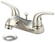 Accent Two Handle Bathroom Faucet, PVD Brushed Nickel