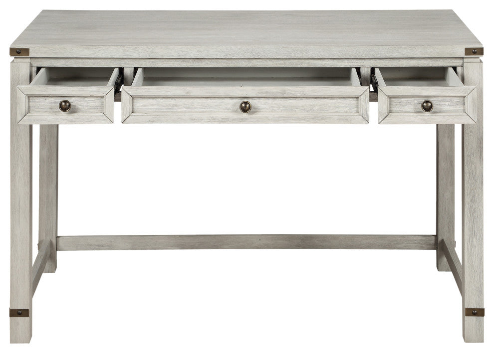 Baton Rouge Home Office Writing Desk, Champagne Oak Finish