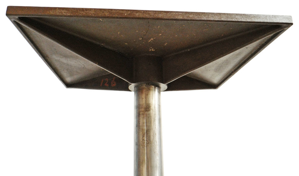 Consigned Industrial Iron Adjustable Bar Table