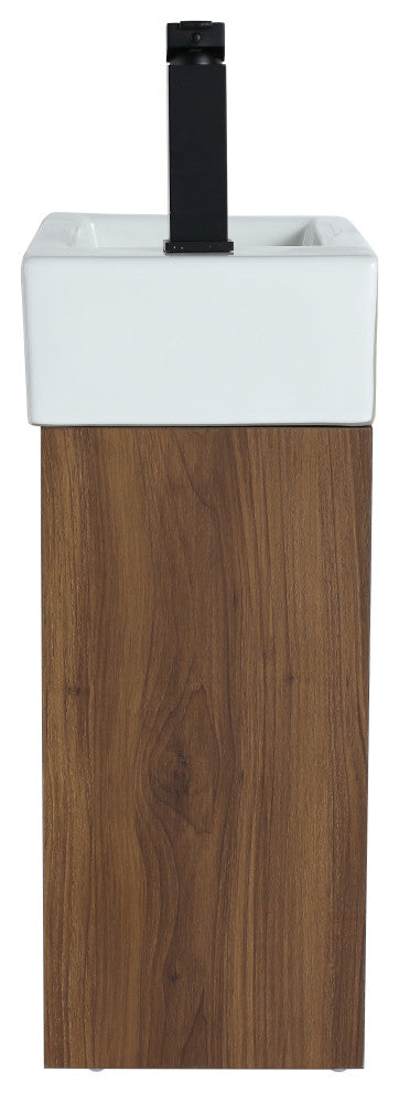 18" Sink Vanity, Plywood, Ceramic Top, No Faucet