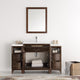 Cambridge 54" Antique Coffee Traditional Bathroom Vanity With Mirror, FFT9161BN
