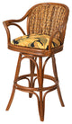 Panama 24" Swivel Barstool In Sienna With Tuvalu Sunset