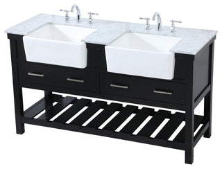 Home Living 22" Farmhouse Black-Light Bathroom Vanity