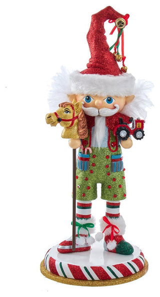 Kurt Adler 15" Hollywood Elf With Hobby Horse Nutcracker