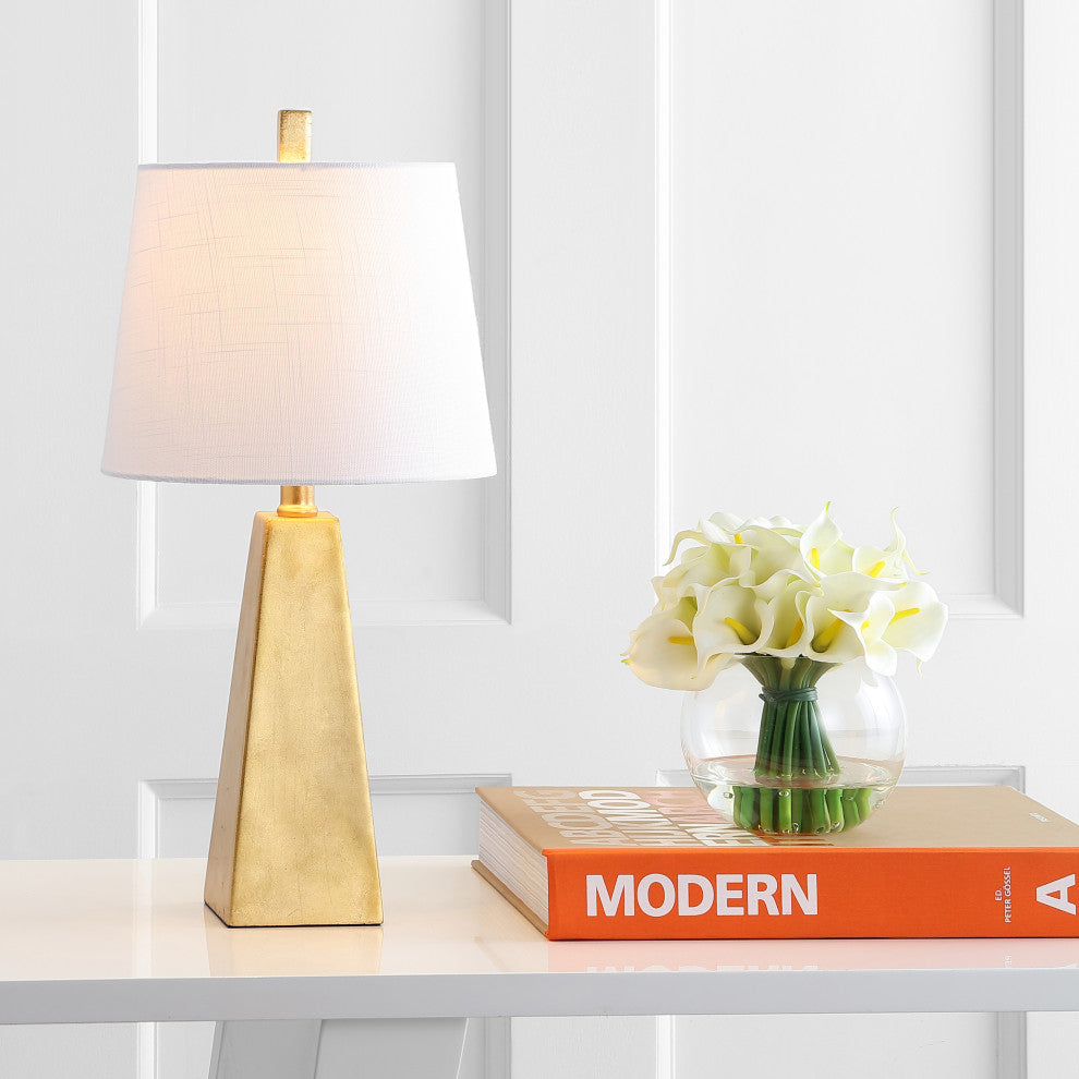 Owen 20.5" Resin LED Table Lamp, Gold Leaf