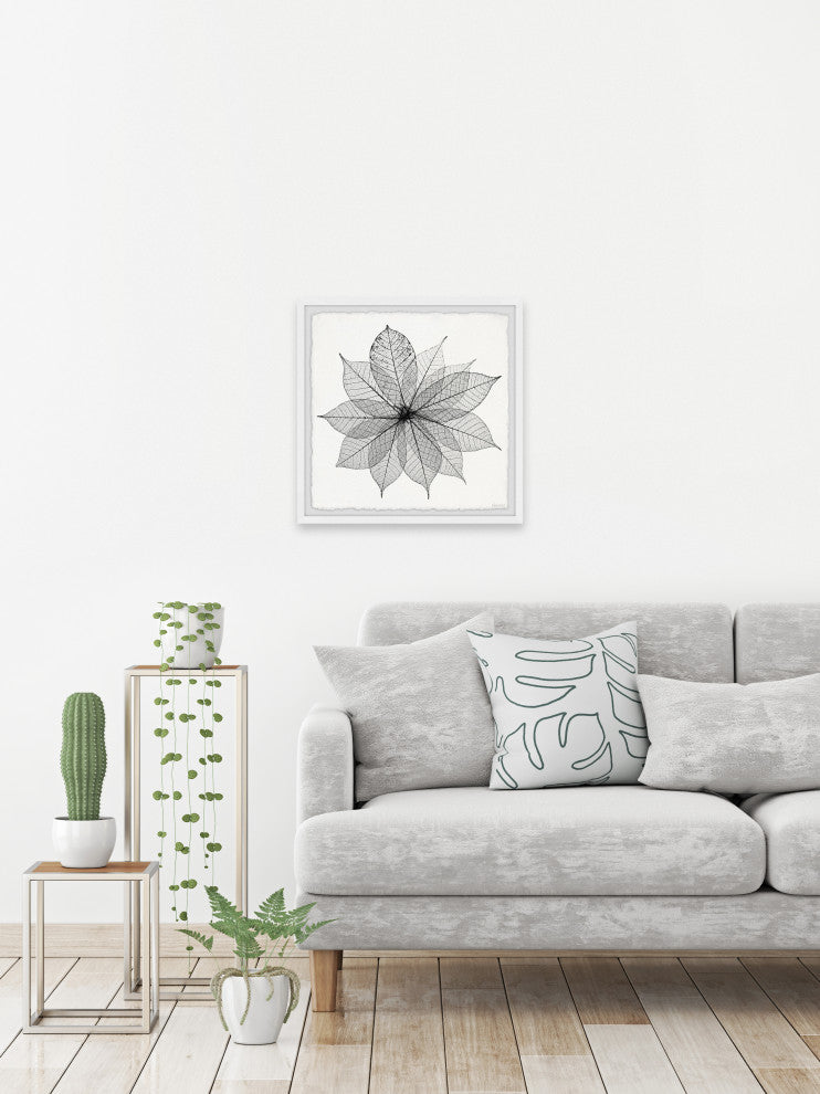 "Leaf Structure" Framed Painting Print, 32x32