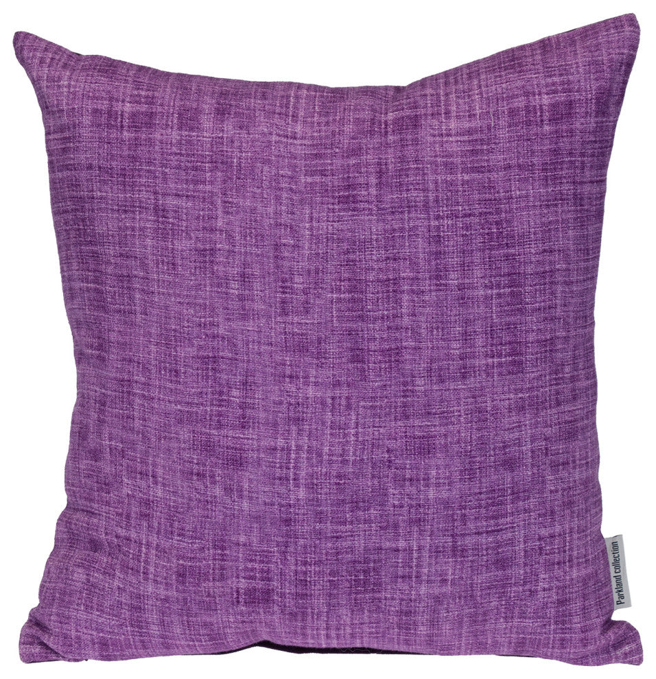 Parkland Collection Transitional Woven Purple Square 18" x 18" Pillow