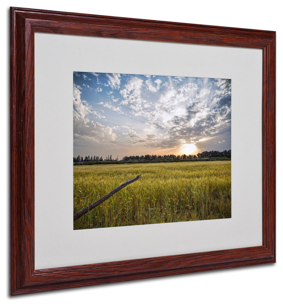 'End of Day' Matted Framed Canvas Art by Giuseppe Torre
